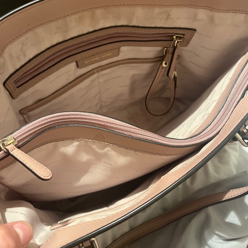 Michael Kors Blush and Cream Interior Tote